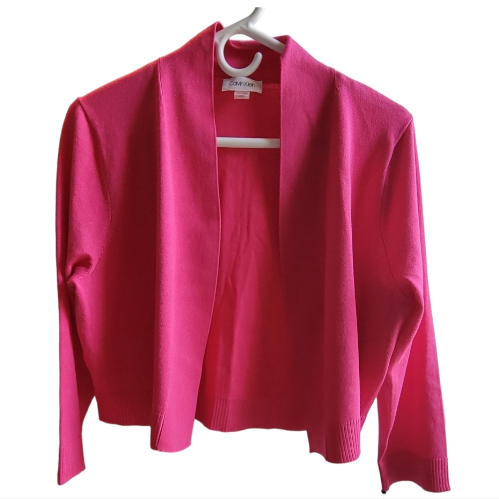 Calvin Klein pink cardigan
